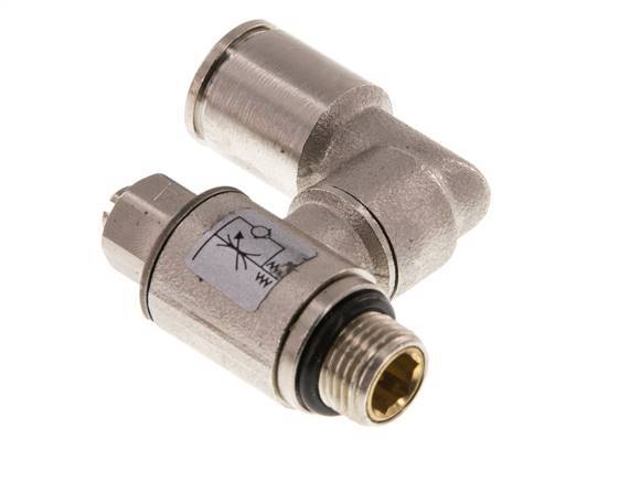 Draaibaar Regelventiel 8 mm - G1/8'' Regeling-in Messing Sleufschroef