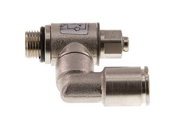 Draaibaar Regelventiel 8 mm - G1/8'' Regeling-in Messing Sleufschroef