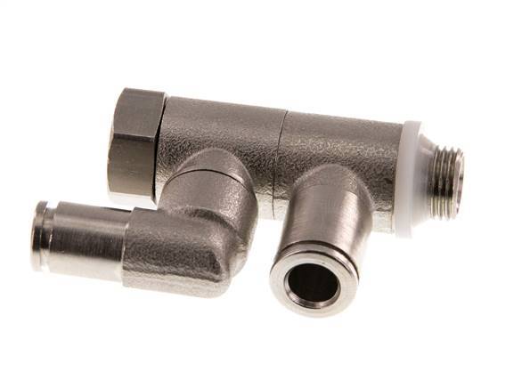 6mm & G1/8'' Indirect Gestuurde Vernikkeld Messing Terugslagklep Buitendraad Insteekkoppeling 0.5-10 bar