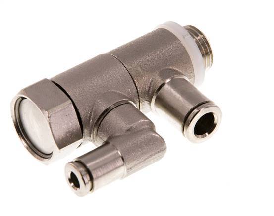 6mm & G1/4'' Indirect Gestuurde Vernikkeld Messing Terugslagklep Buitendraad Insteekkoppeling 0.5-10 bar