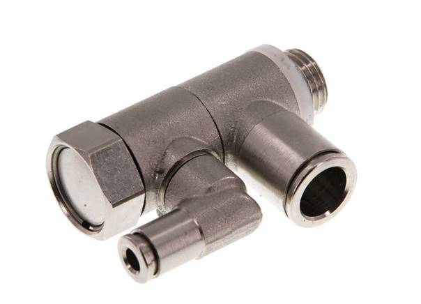 10mm & G1/4'' Indirect Gestuurde Vernikkeld Messing Terugslagklep Buitendraad Insteekkoppeling 0.5-10 bar