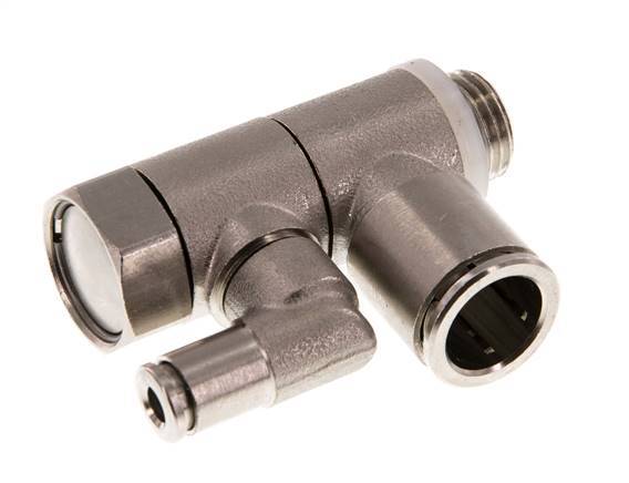 12mm & G1/4'' Indirect Gestuurde Vernikkeld Messing Terugslagklep Buitendraad Insteekkoppeling 0.5-10 bar