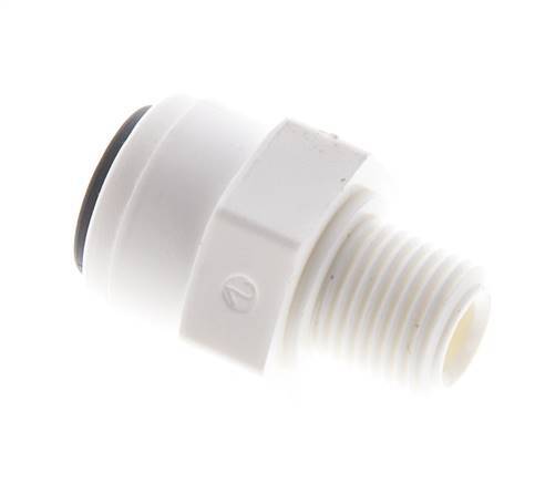 6mm x R1/8'' POM Insteekfitting Buitendraad EPDM [10 Stuks]