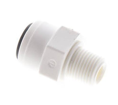 6mm x R1/8'' POM Insteekfitting Buitendraad EPDM [10 Stuks]