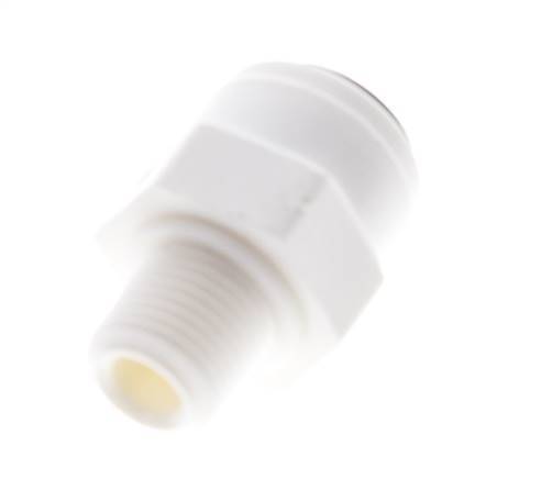 6mm x R1/8'' POM Insteekfitting Buitendraad EPDM [10 Stuks]
