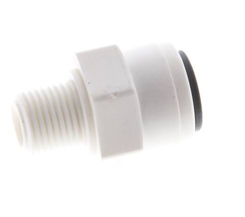 6mm x R1/8'' POM Insteekfitting Buitendraad EPDM [10 Stuks]