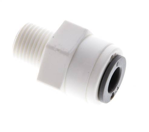 6mm x R1/8'' POM Insteekfitting Buitendraad EPDM [10 Stuks]