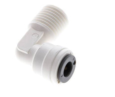 6mm x R1/4'' 90deg Elbow Push-in Fitting with Male Threads POM EPDM [5 Pieces]