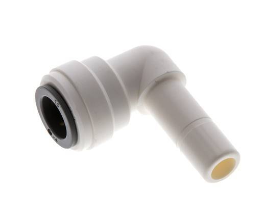 10mm x 10mm 90deg Elbow Push-in Fitting with Plug-in POM EPDM [5 Pieces]