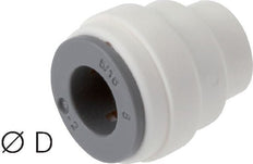 1/4'' Cap POM EPDM FDA [10 Pieces]