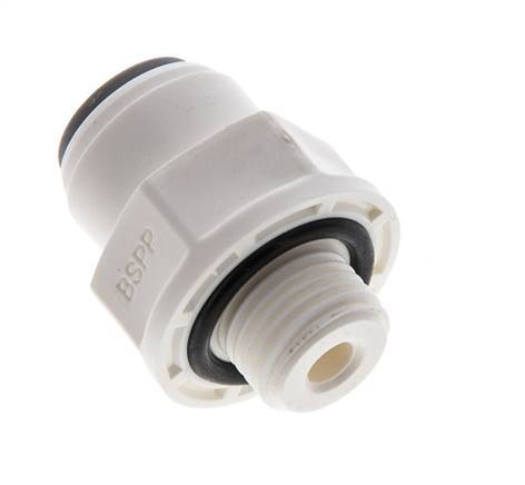 5/32'' x G1/8'' POM Insteekfitting buitendraad EPDM [5 Stuks]
