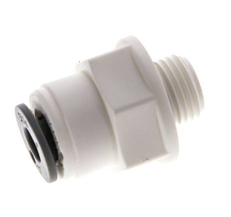 3/16'' x G1/8'' POM Insteekfitting buitendraad EPDM [5 Stuks]