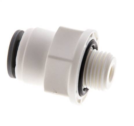 3/16'' x G1/8'' POM Insteekfitting buitendraad EPDM [5 Stuks]