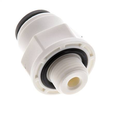 3/16'' x G1/8'' POM Insteekfitting buitendraad EPDM [5 Stuks]