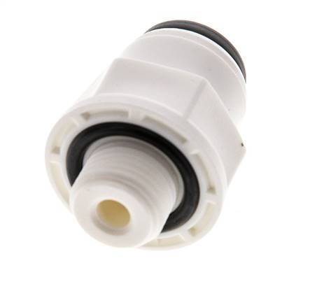 3/16'' x G1/8'' POM Insteekfitting buitendraad EPDM [5 Stuks]