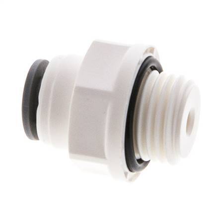 3/16'' x G1/4'' POM Insteekfitting buitendraad EPDM [5 Stuks]