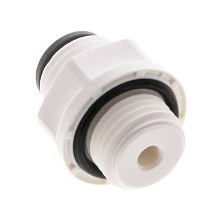 3/16'' x G1/4'' POM Insteekfitting buitendraad EPDM [5 Stuks]