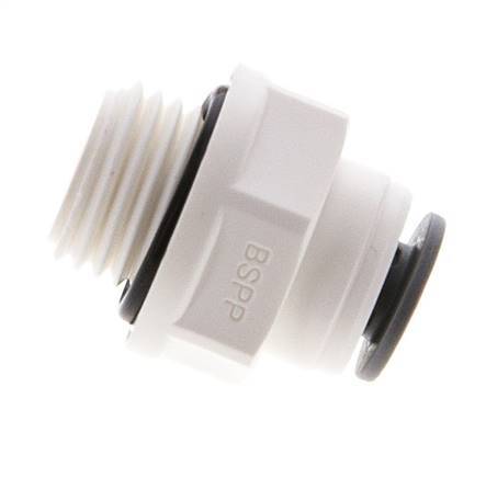 3/16'' x G1/4'' POM Insteekfitting buitendraad EPDM [5 Stuks]