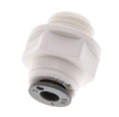 3/16'' x G1/4'' POM Insteekfitting buitendraad EPDM [5 Stuks]