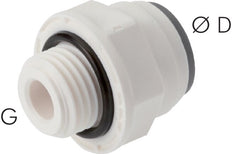 5/16'' x G1/4'' Push-in Fitting with Male Threads POM EPDM [5 Pieces]