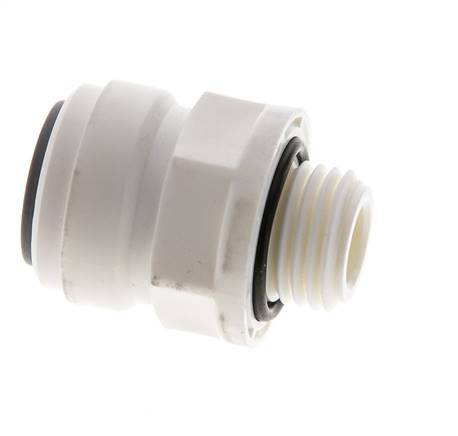 3/8'' x G1/4'' POM Insteekfitting buitendraad EPDM [5 Stuks]