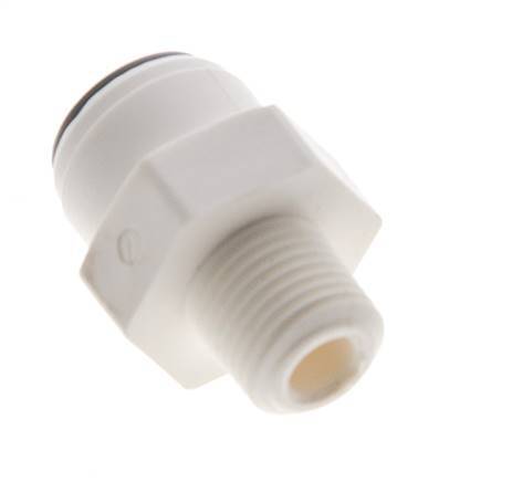 3/16'' x R1/8'' POM Insteekfitting Buitendraad EPDM [10 Stuks]