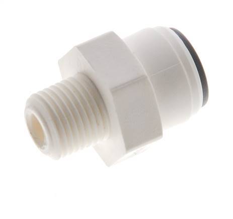 3/16'' x R1/8'' Push-in Fitting with Male Threads POM EPDM [10 Pieces]