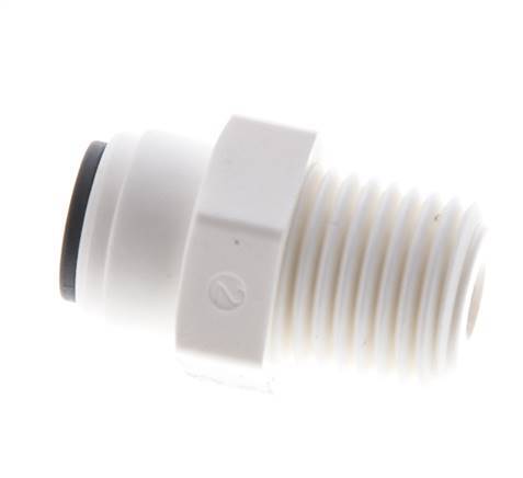 5/32'' x R1/4'' POM Insteekfitting Buitendraad EPDM [10 Stuks]