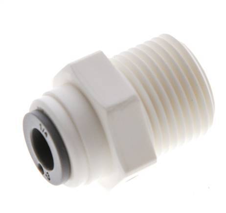 1/4'' x R3/8'' POM Insteekfitting Buitendraad EPDM [10 Stuks]