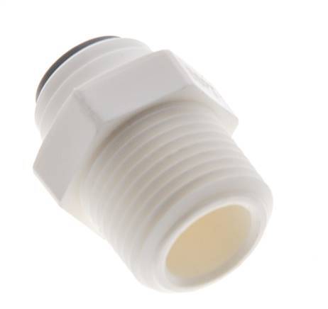 1/4'' x R3/8'' POM Insteekfitting Buitendraad EPDM [10 Stuks]