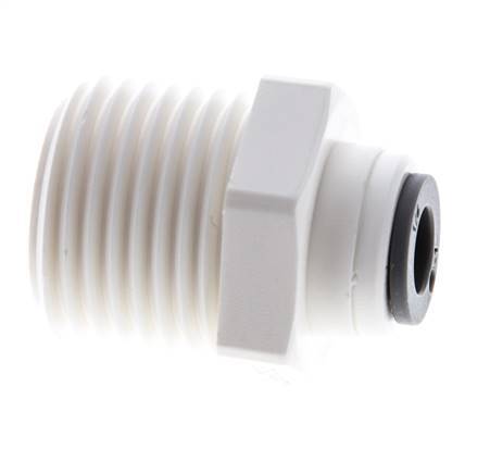 1/4'' x R1/2'' POM Insteekfitting buitendraad EPDM [5 Stuks]