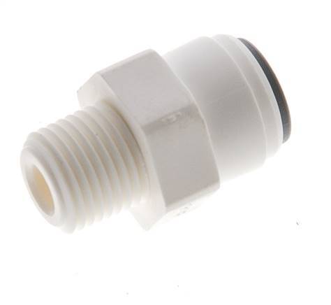 5/32'' x 1/8'' NPT POM Insteekfitting Buitendraad EPDM [10 Stuks]