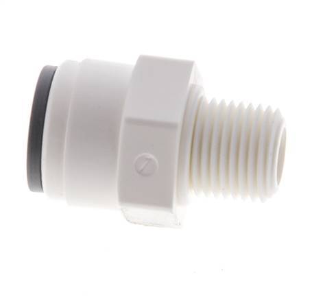 1/4'' x 1/8'' NPT POM Insteekfitting Buitendraad EPDM [10 Stuks]
