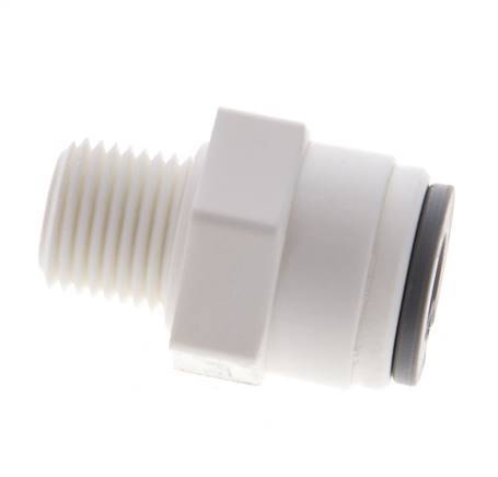 1/4'' x 1/8'' NPT POM Insteekfitting Buitendraad EPDM [10 Stuks]