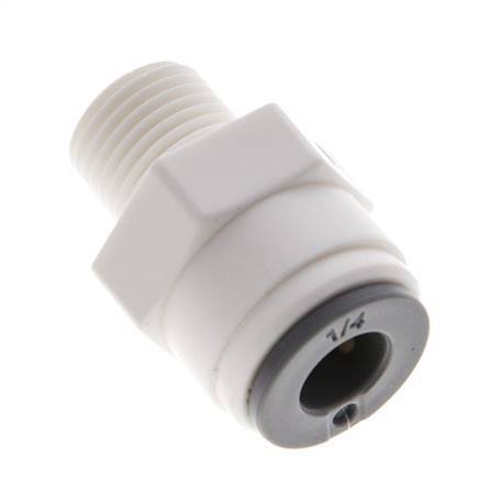 1/4'' x 1/8'' NPT POM Insteekfitting Buitendraad EPDM [10 Stuks]