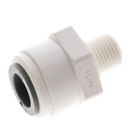 3/8'' x 1/8'' NPT Push-in Fitting with Male Threads POM EPDM [5 Pieces]