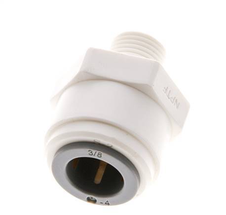 3/8'' x 1/8'' NPT Push-in Fitting with Male Threads POM EPDM [5 Pieces]