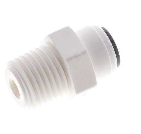 5/32'' x 1/4'' NPT POM Insteekfitting Buitendraad EPDM [10 Stuks]