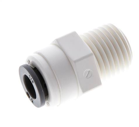1/4'' x 1/4'' NPT POM Insteekfitting Buitendraad EPDM [10 Stuks]