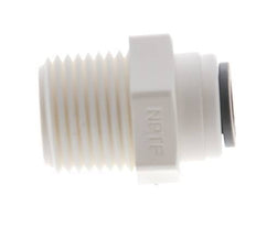 1/4'' x 3/8'' NPT POM Insteekfitting Buitendraad EPDM [10 Stuks]