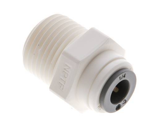 1/4'' x 3/8'' NPT POM Insteekfitting Buitendraad EPDM [10 Stuks]