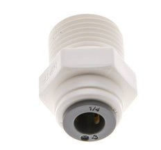 1/4'' x 3/8'' NPT POM Insteekfitting Buitendraad EPDM [10 Stuks]