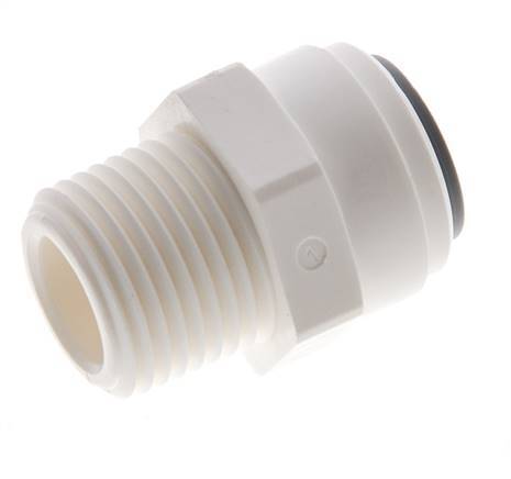 3/8'' x 3/8'' NPT POM Insteekfitting buitendraad EPDM [5 Stuks]