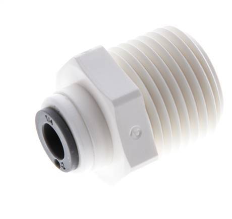 1/4'' x 1/2'' NPT POM Insteekfitting buitendraad EPDM [5 Stuks]