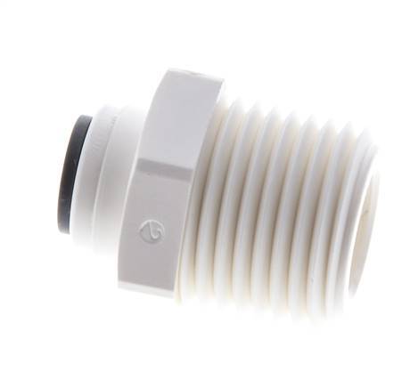 1/4'' x 1/2'' NPT POM Insteekfitting buitendraad EPDM [5 Stuks]