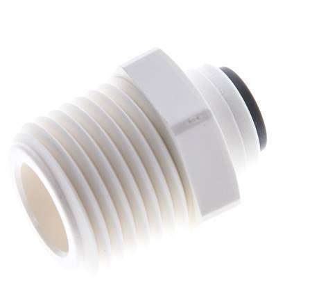 1/4'' x 1/2'' NPT POM Insteekfitting buitendraad EPDM [5 Stuks]