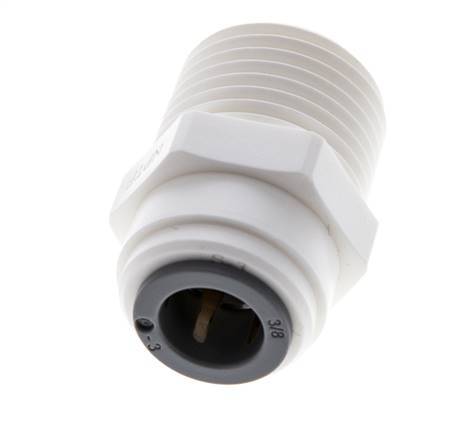 3/8'' x 1/2'' NPT POM Insteekfitting buitendraad EPDM [5 Stuks]