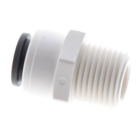 1/2'' x 1/2'' NPT POM Insteekfitting buitendraad EPDM [5 Stuks]