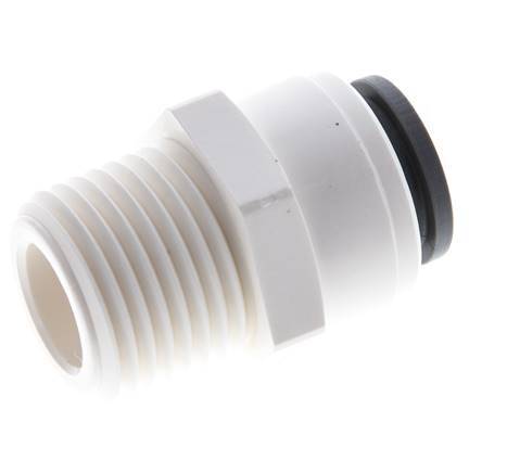 1/2'' x 1/2'' NPT POM Insteekfitting buitendraad EPDM [5 Stuks]