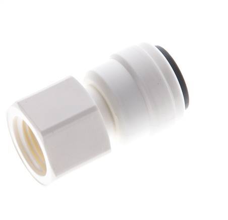 1/4'' x 1/8'' NPT Push-in Fitting with Female Threads POM EPDM [10 Pieces]